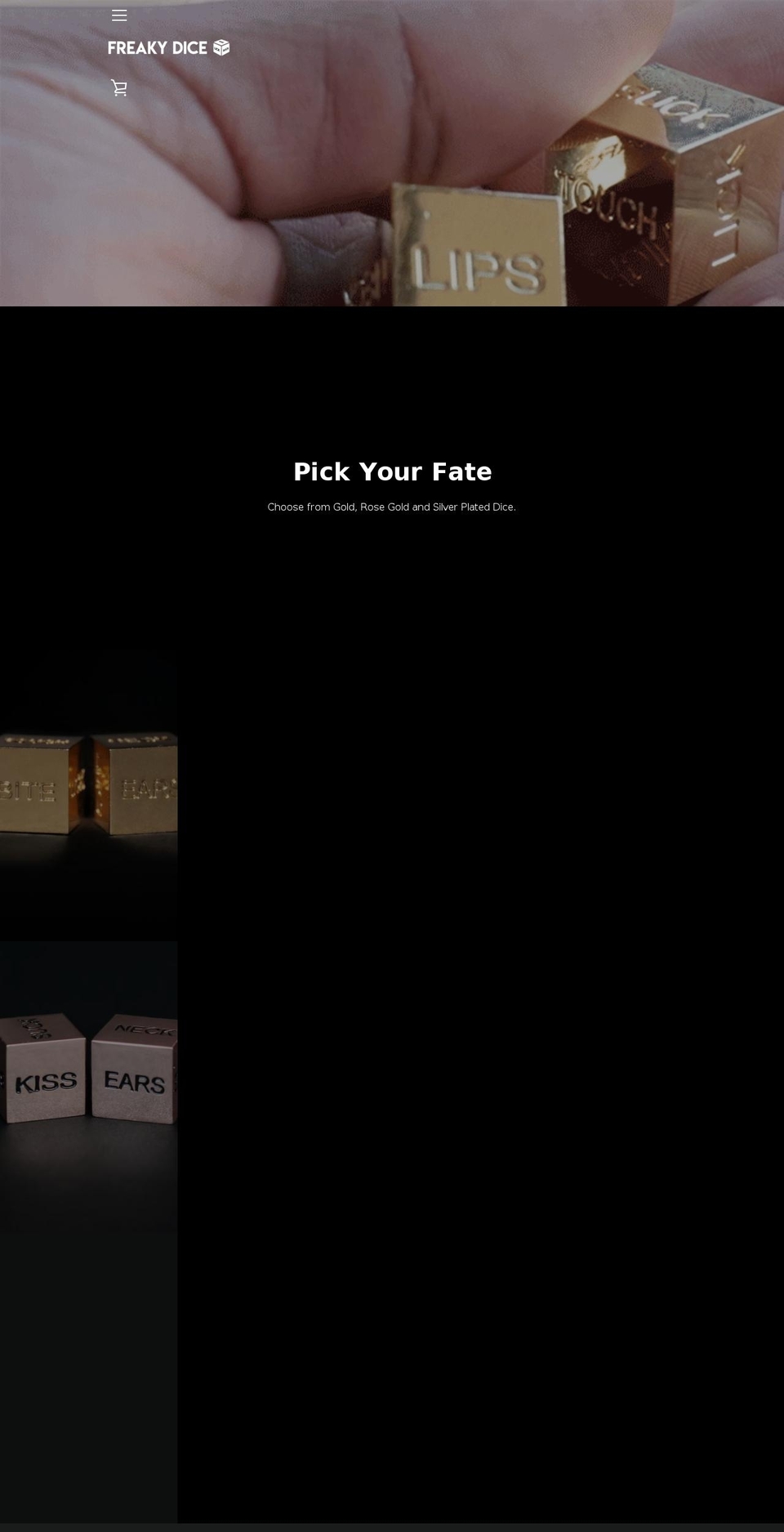 freakydice.com — Shopify storefront screenshot
