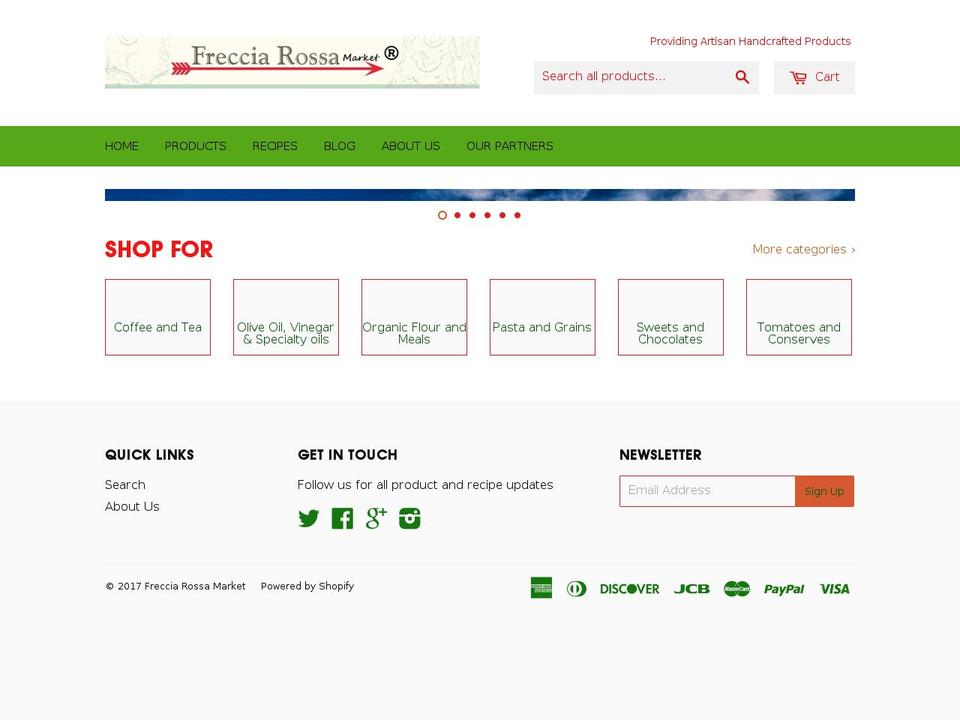 frecciarossamarket.com shopify website screenshot