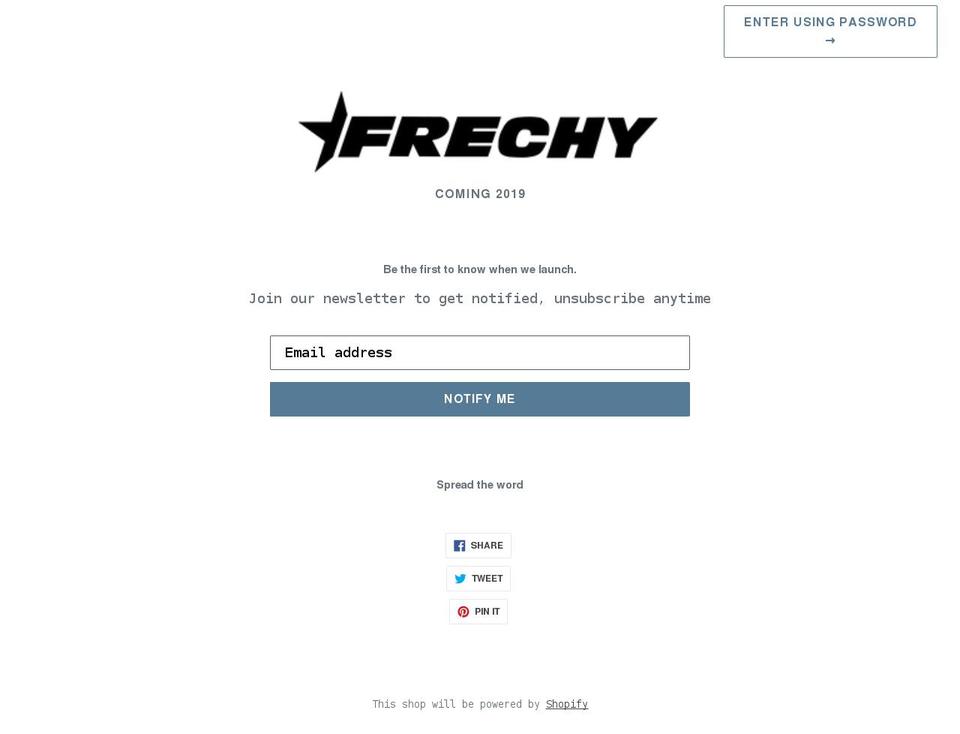 frechy.com shopify website screenshot