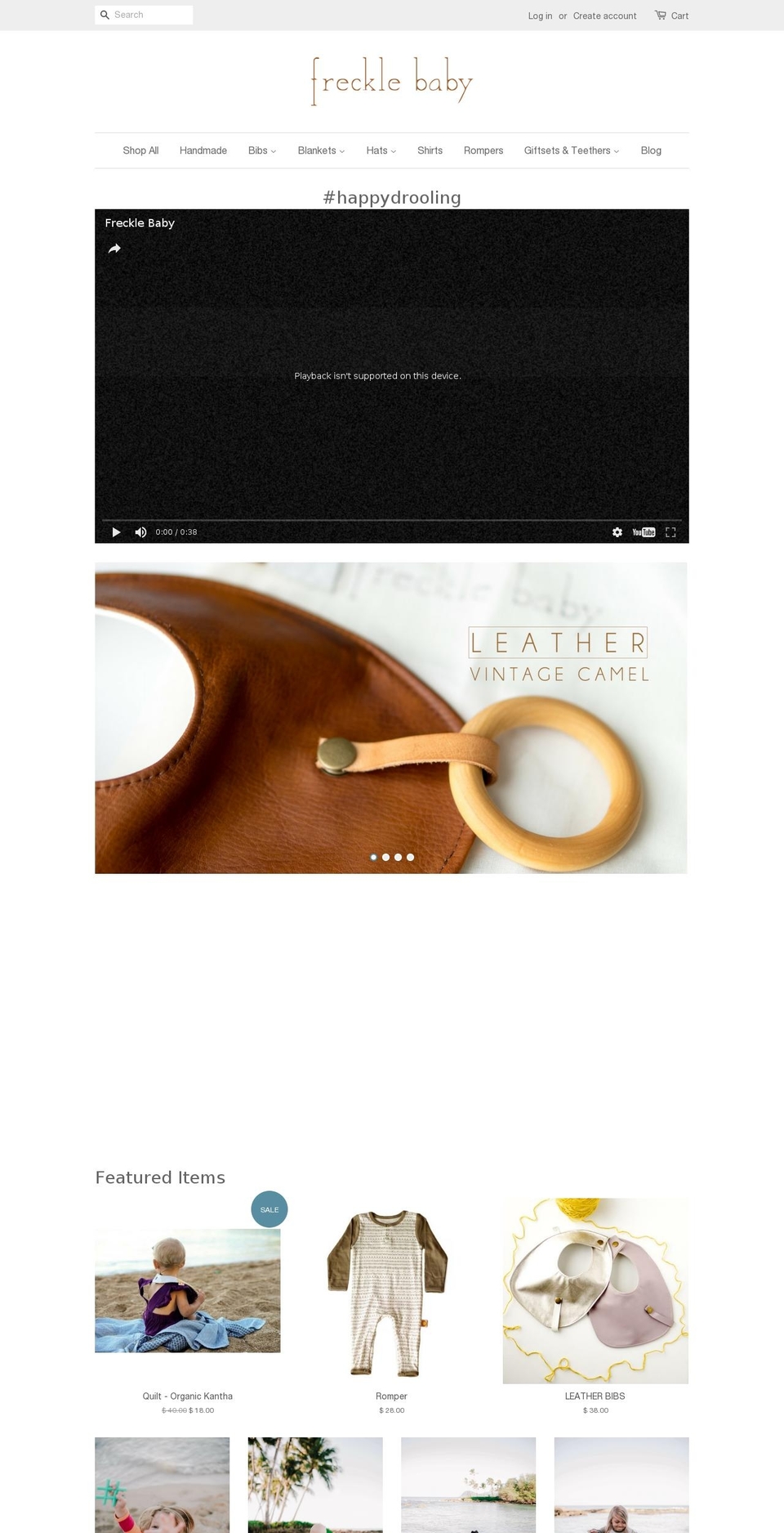 frecklebaby.com shopify website screenshot