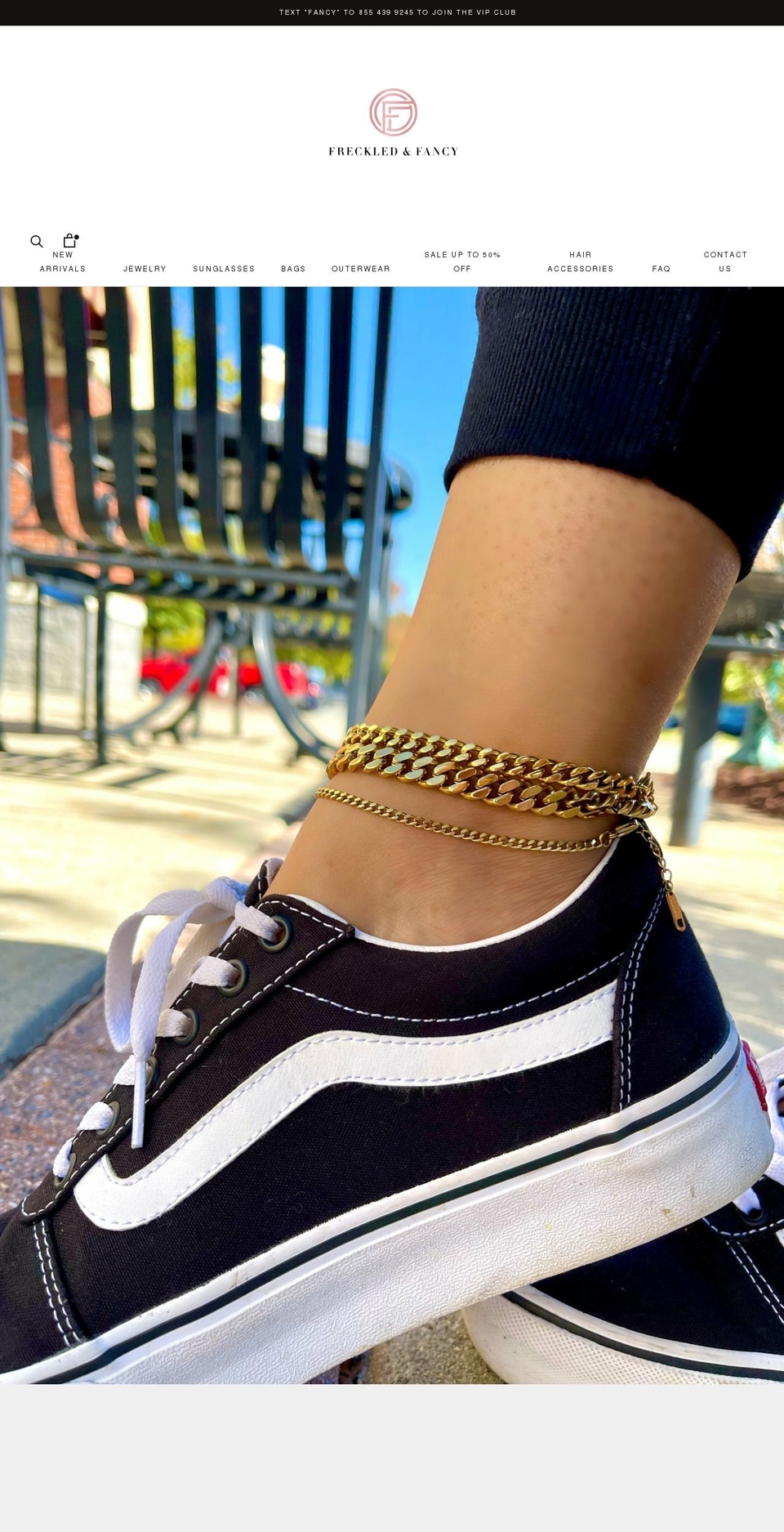 freckledfancy.com shopify website screenshot