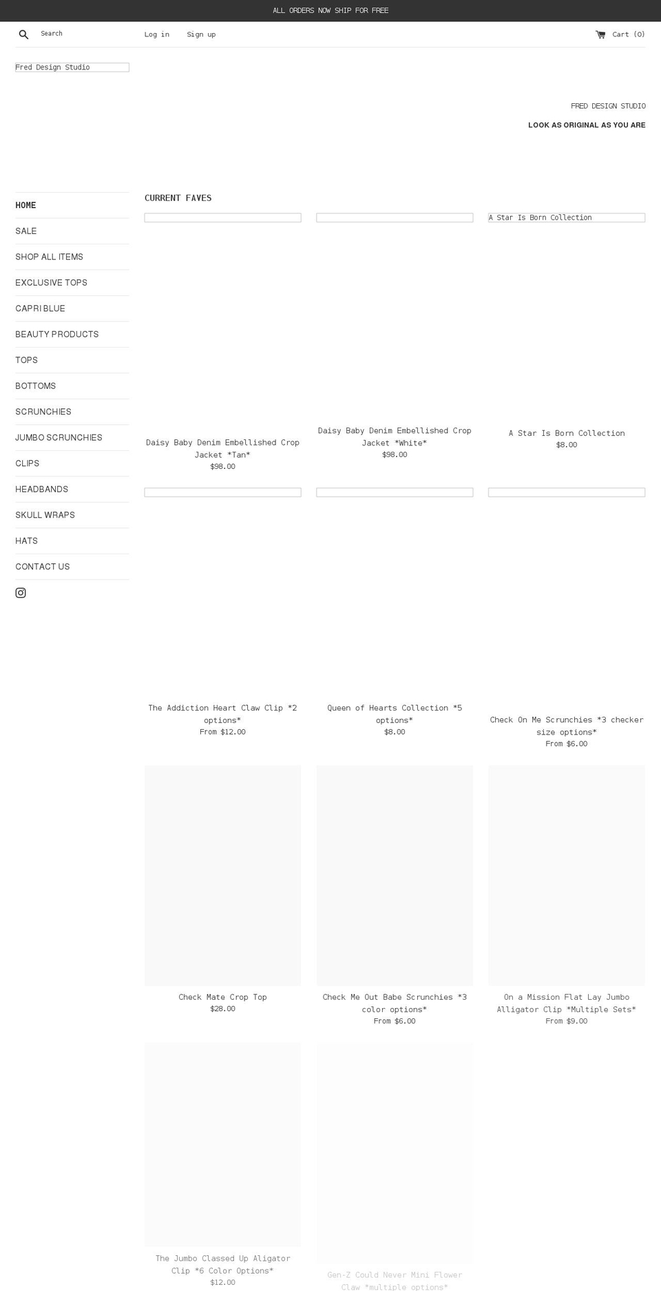 freddesignstudio.com shopify website screenshot