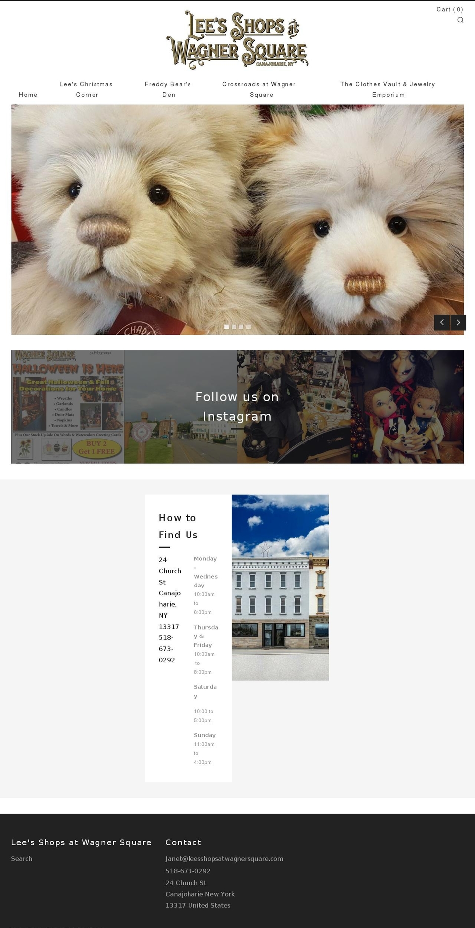 freddybearsden.com — Shopify storefront screenshot