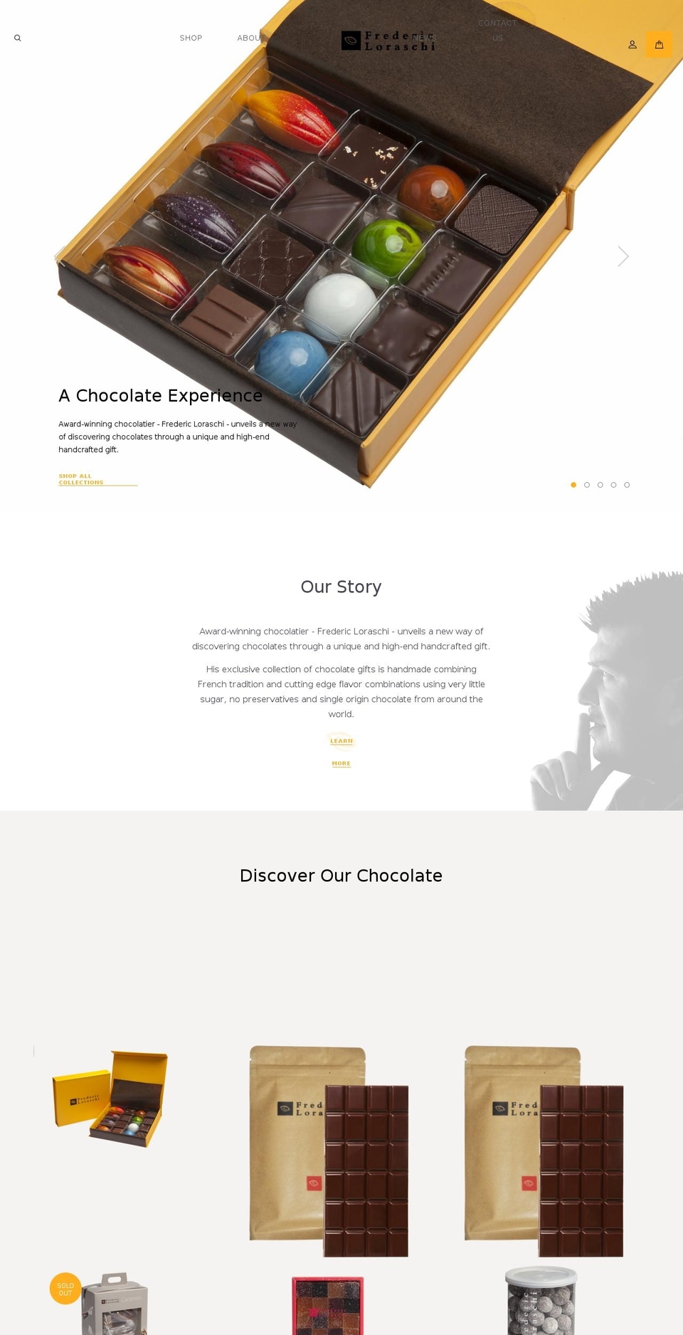 ESC - Live Shopify theme site example fredericloraschichocolate.com