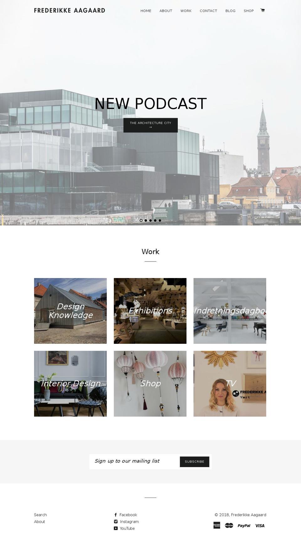 frederikkeaagaard.dk shopify website screenshot