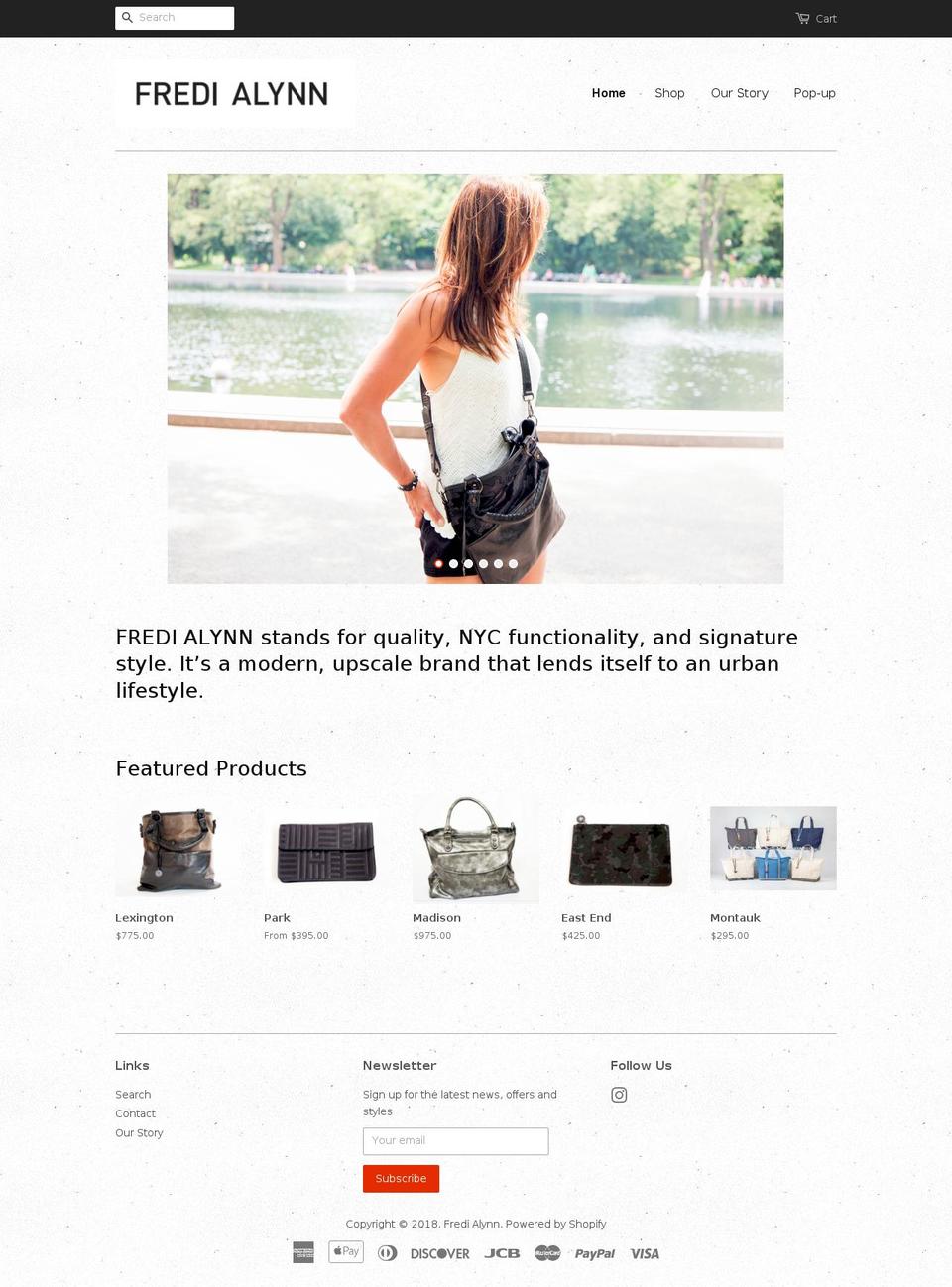 fredialynn.com — Shopify storefront screenshot