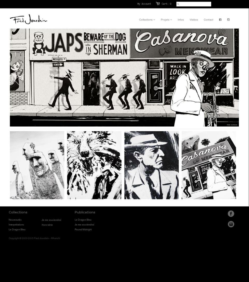 fredjourdain.com shopify website screenshot