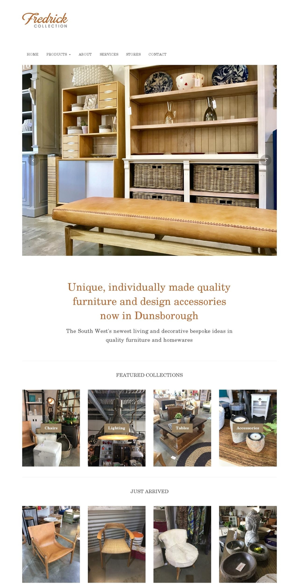 Fredrick Collection Shopify theme site example fredrickcollection.com.au