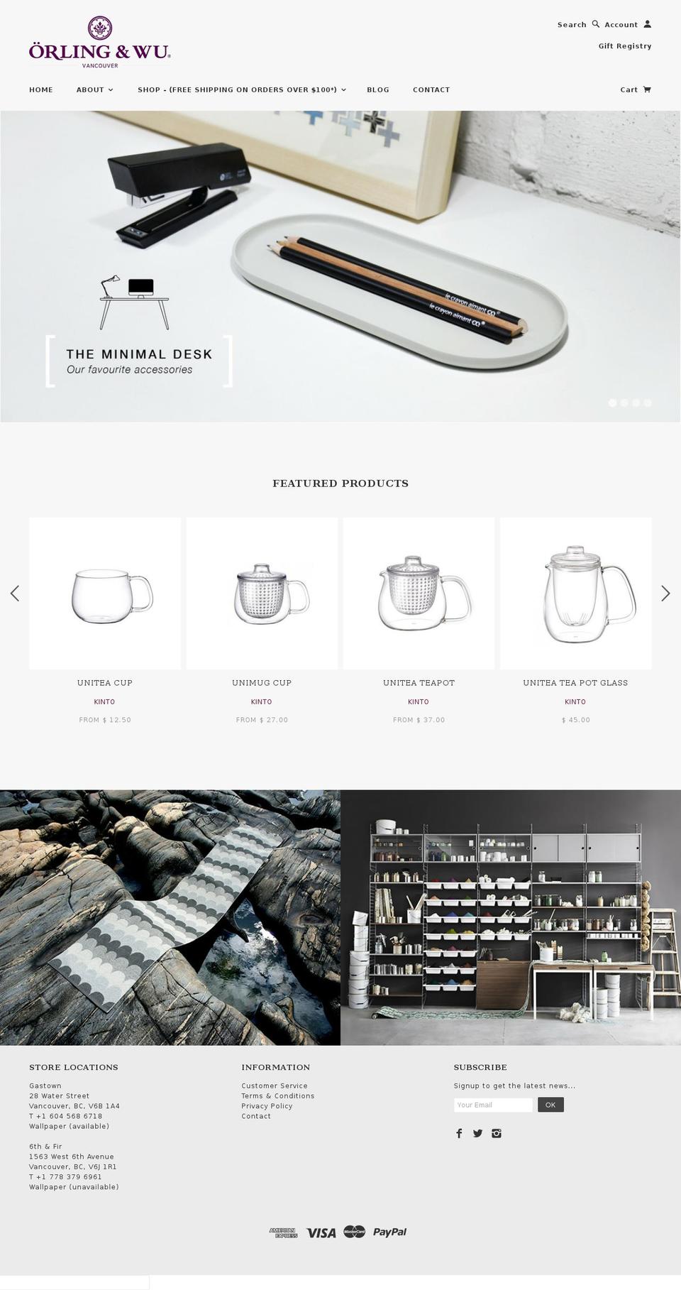 fredrikorling.com shopify website screenshot