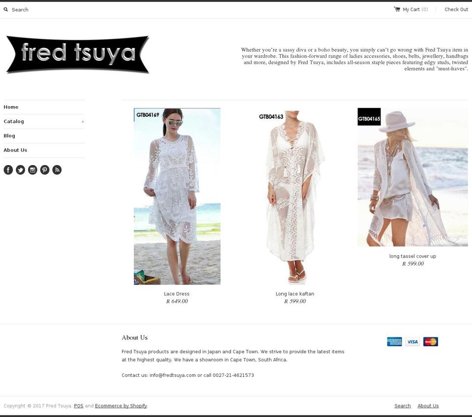 fredtsuya.com shopify website screenshot