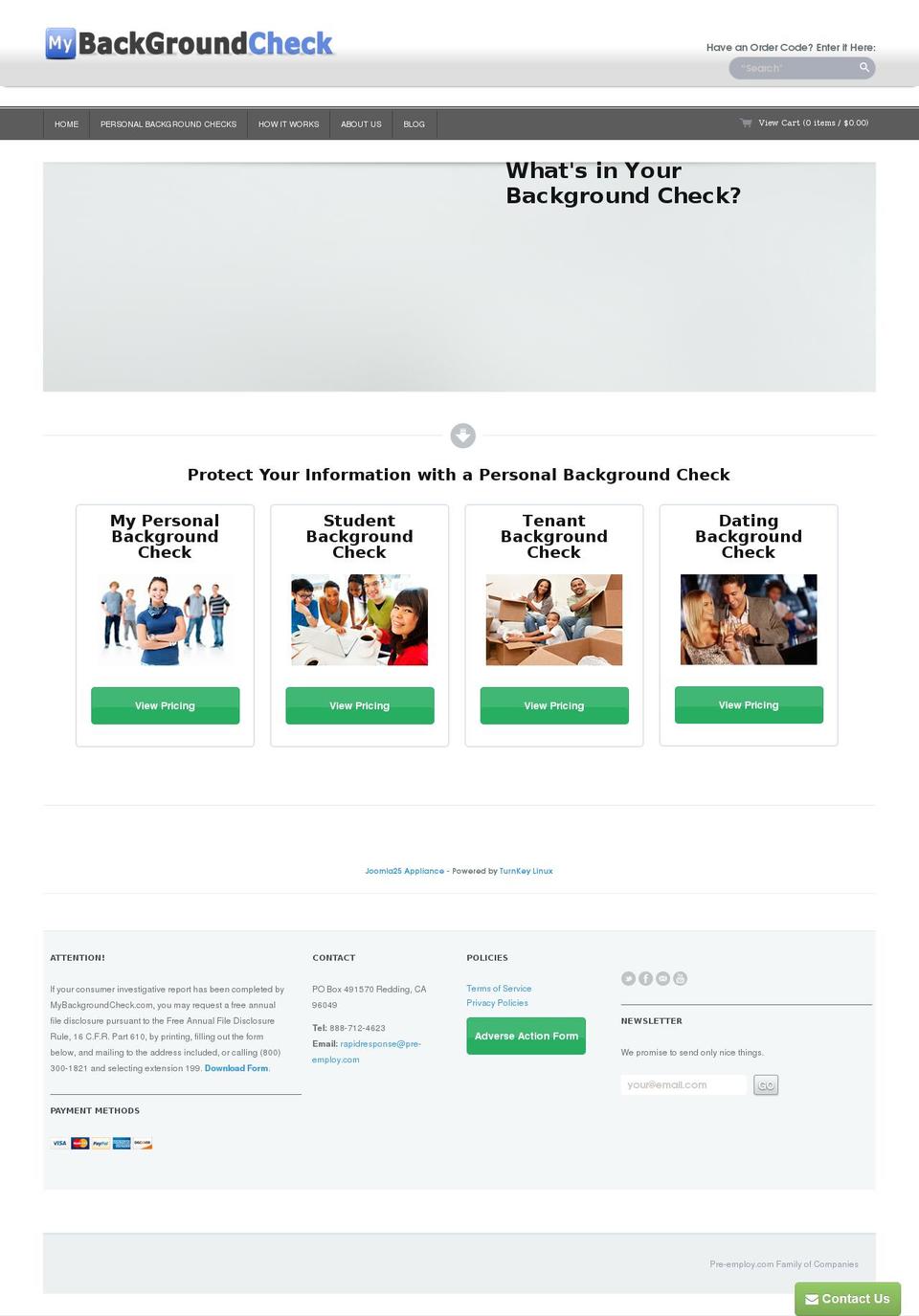 Technophile Shopify theme site example free-backgroundchecks.com