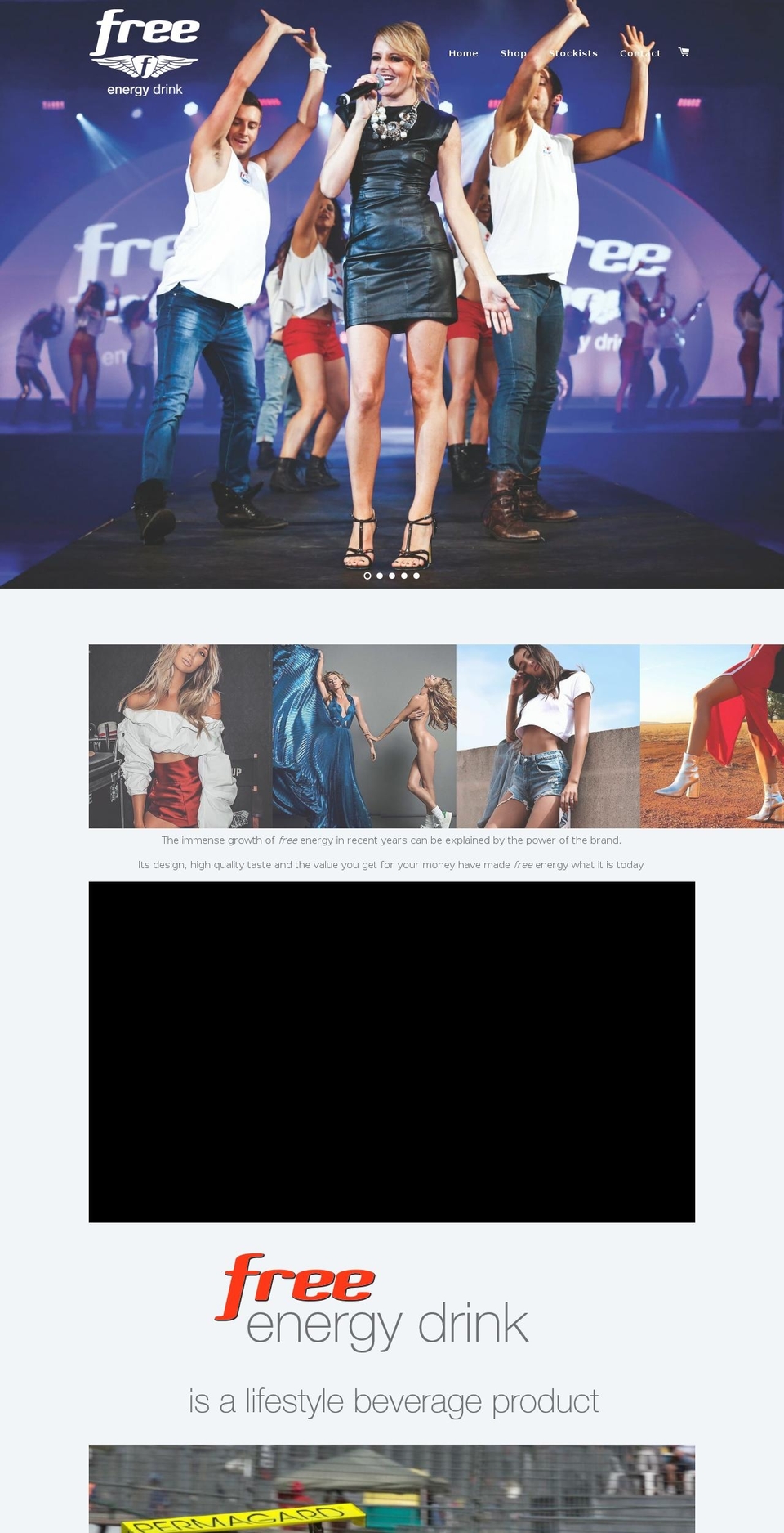 free-beverage.com.au shopify website screenshot