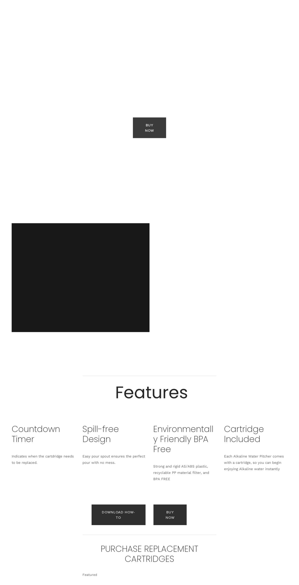 freealkalinepitcher.com — Shopify storefront screenshot