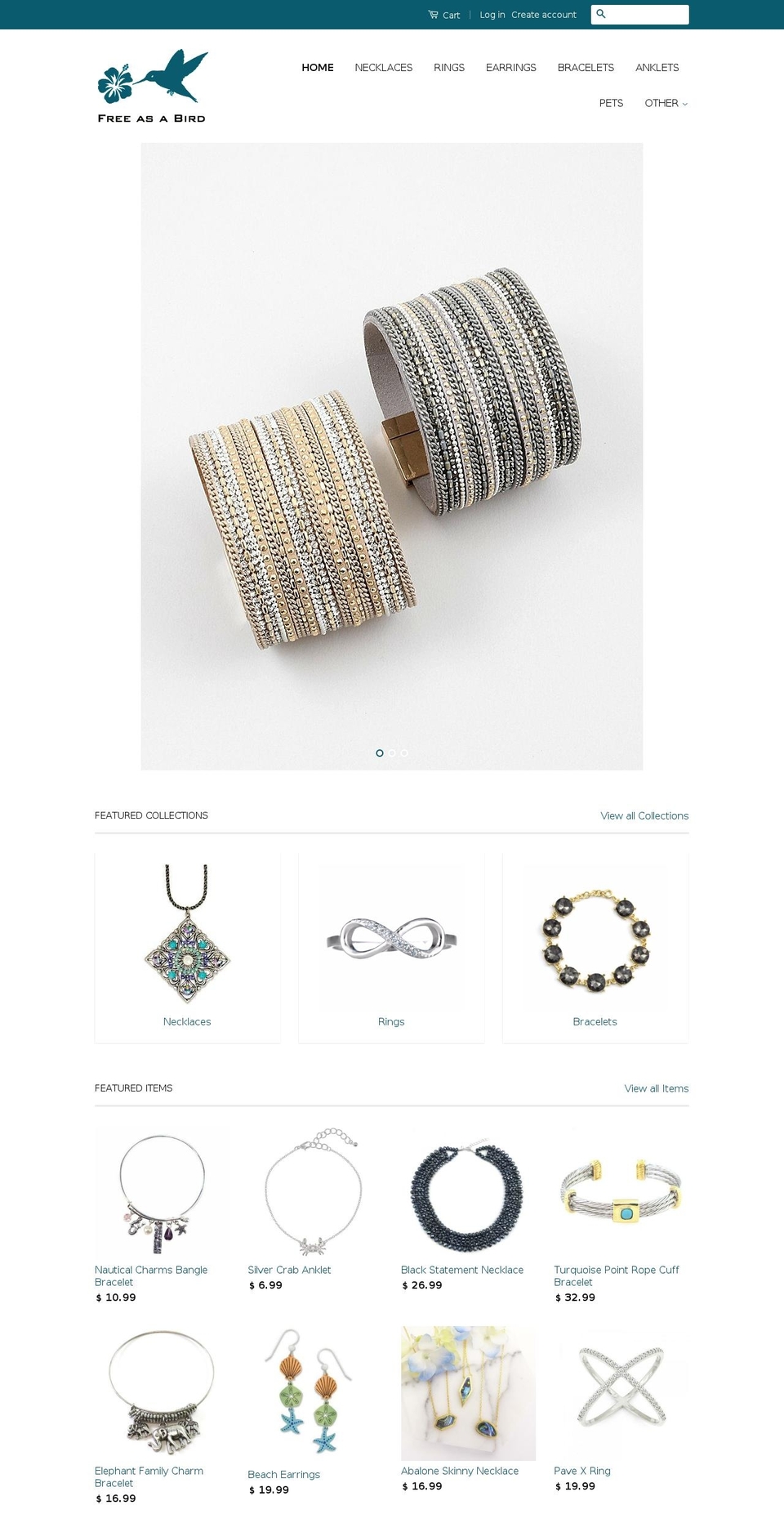 freeasabirdoc.com — Shopify storefront screenshot