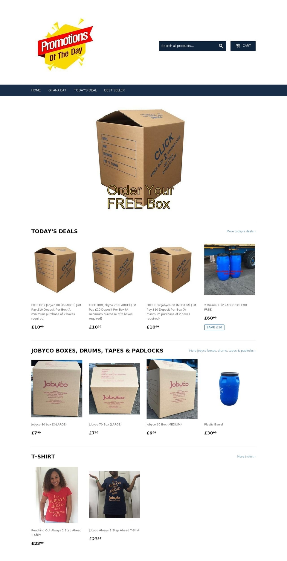 freeboxtoghana.com — Shopify storefront screenshot