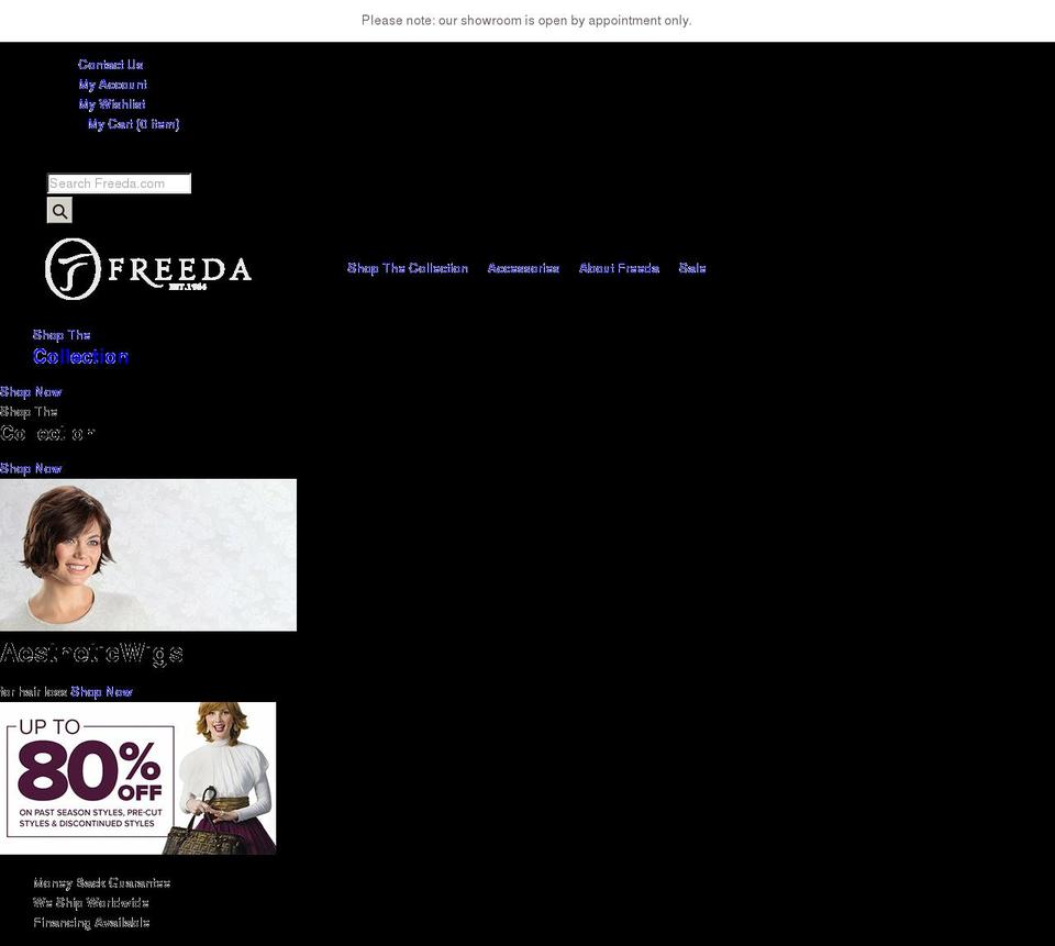 freeda.com shopify website screenshot
