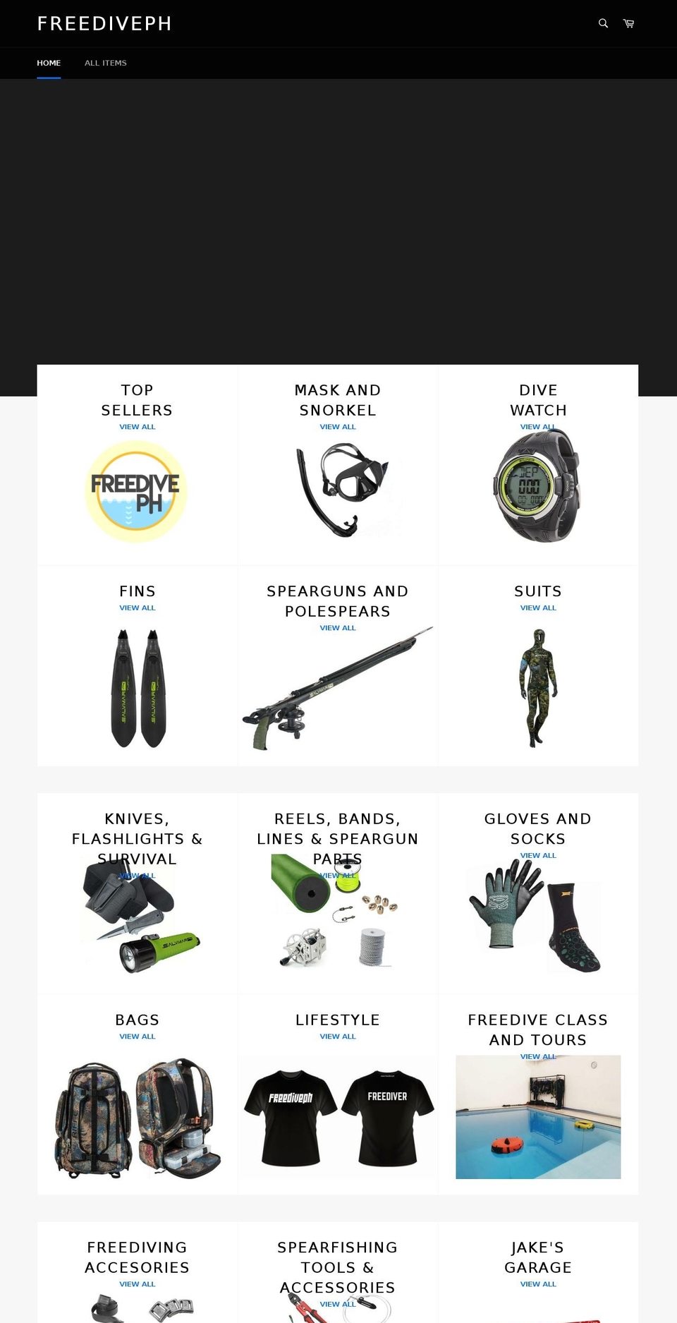 freediveph.com — Shopify storefront screenshot