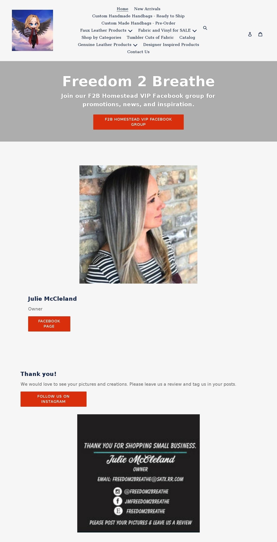 freedom2breathe.shop shopify website screenshot