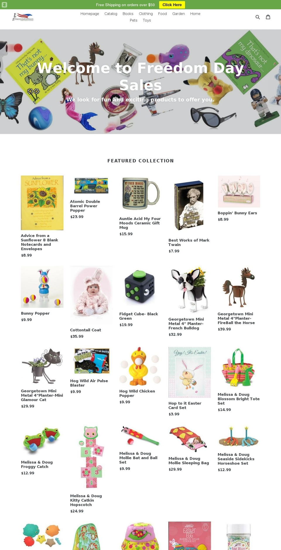 freedomdaysales.com shopify website screenshot