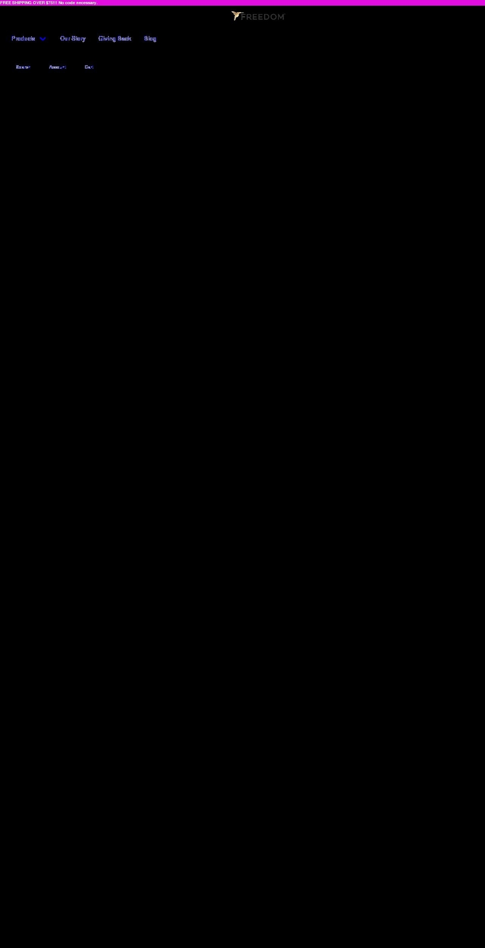 freedomdeo.com — Shopify storefront screenshot