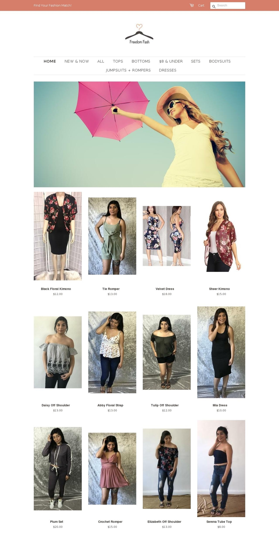 freedomfash.com — Shopify storefront screenshot