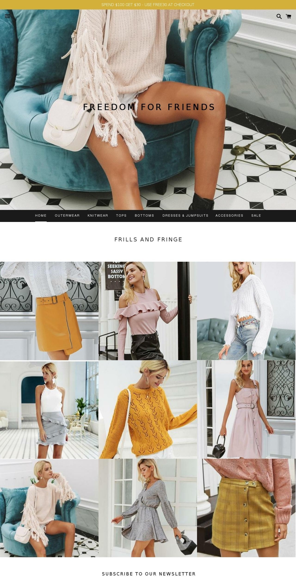 freedomforfriends.com — Shopify storefront screenshot