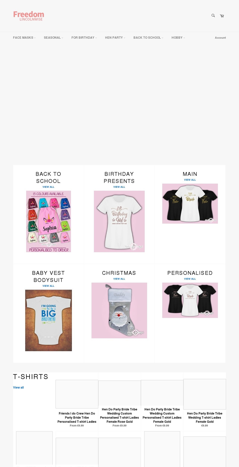 freedomlincolnwise.com shopify website screenshot