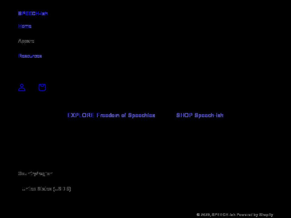 freedomofspeechies.com shopify website screenshot