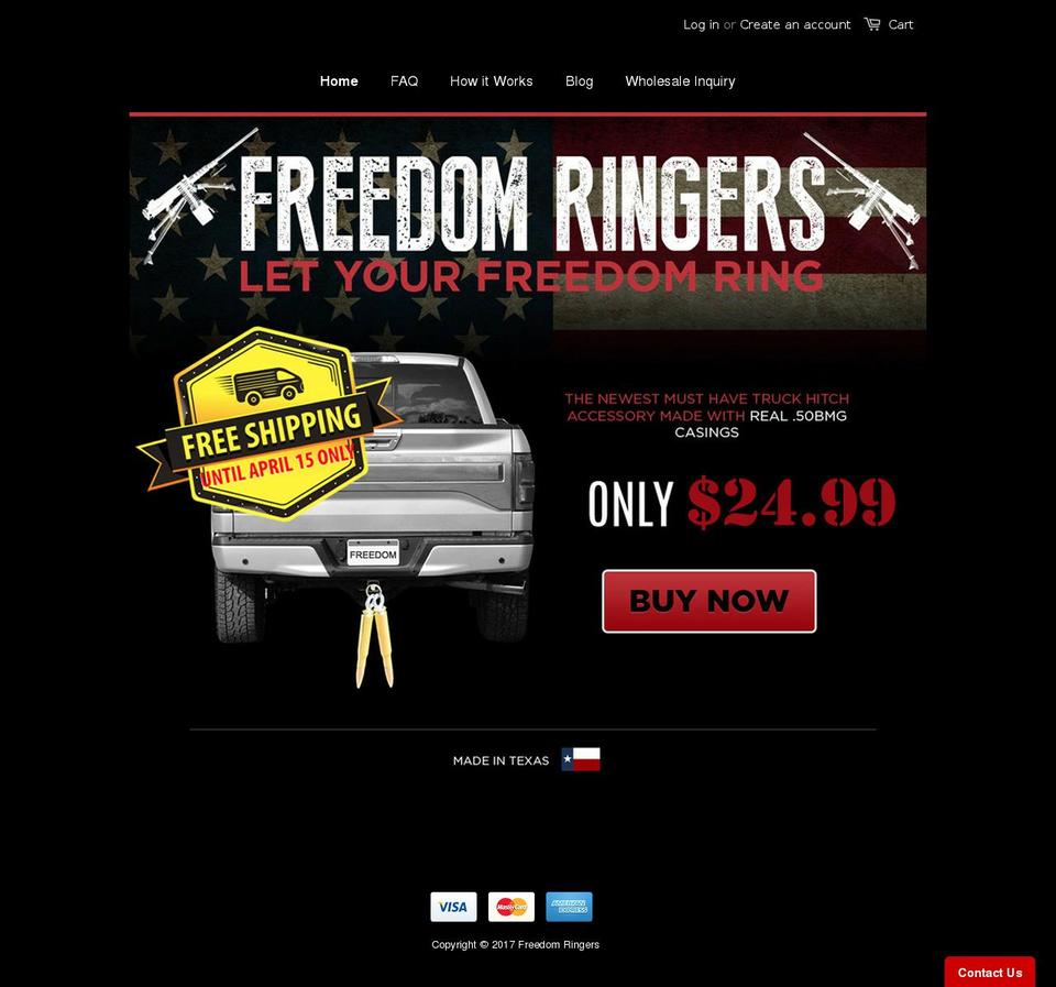 freedomringers.com shopify website screenshot