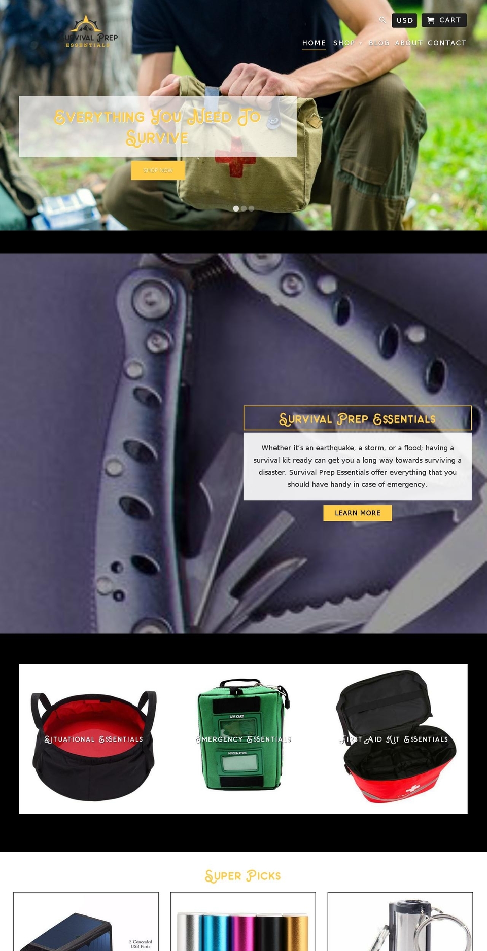 freedomsurvivalshop.com — Shopify storefront screenshot