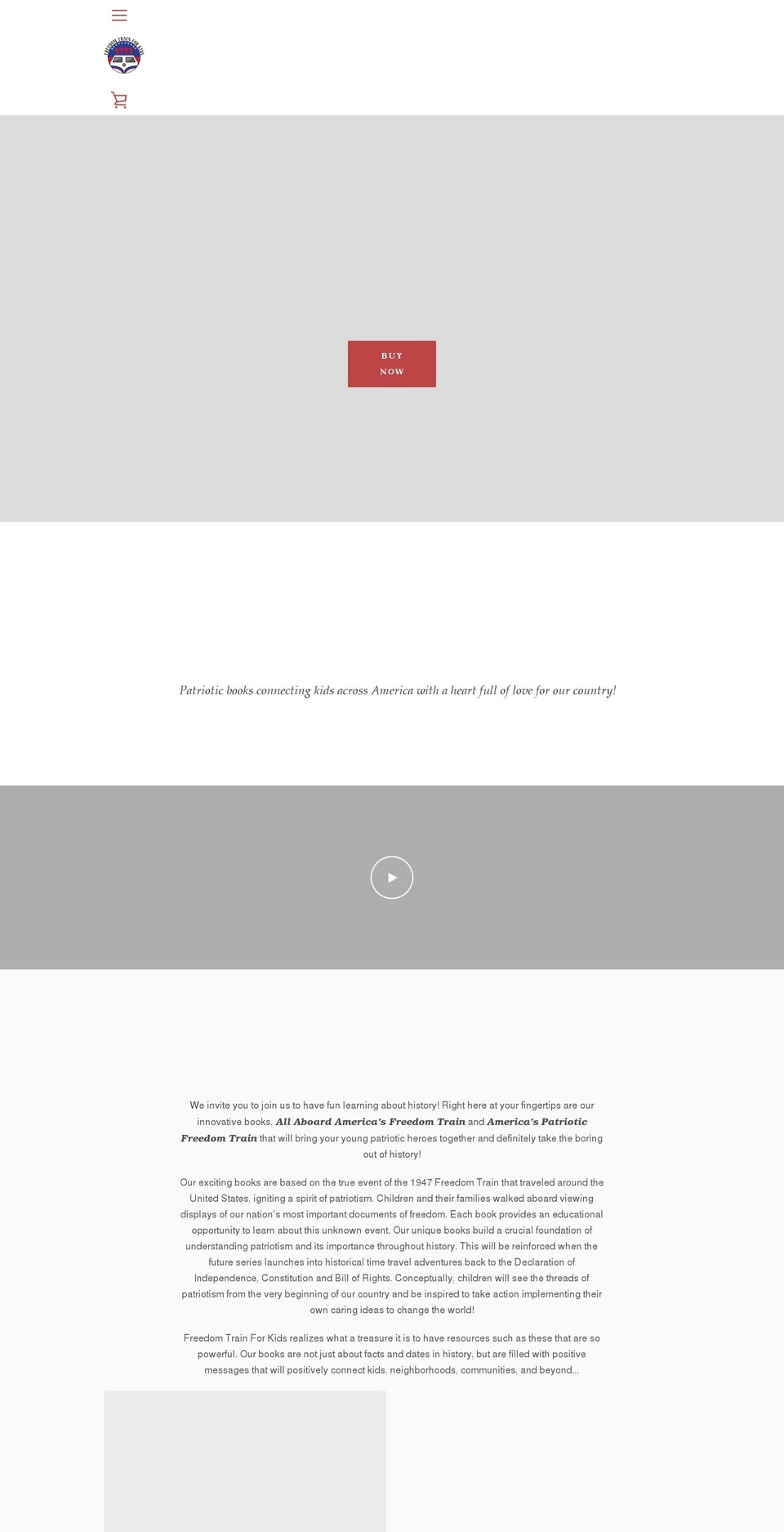 freedomtrainforkids.com shopify website screenshot