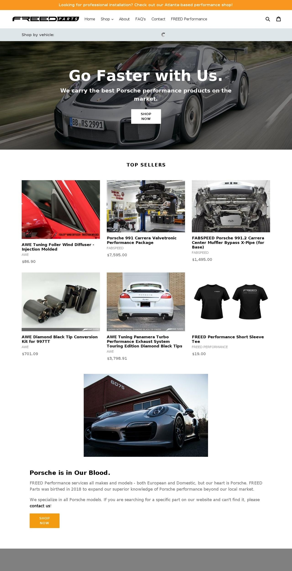 freedparts.com — Shopify storefront screenshot