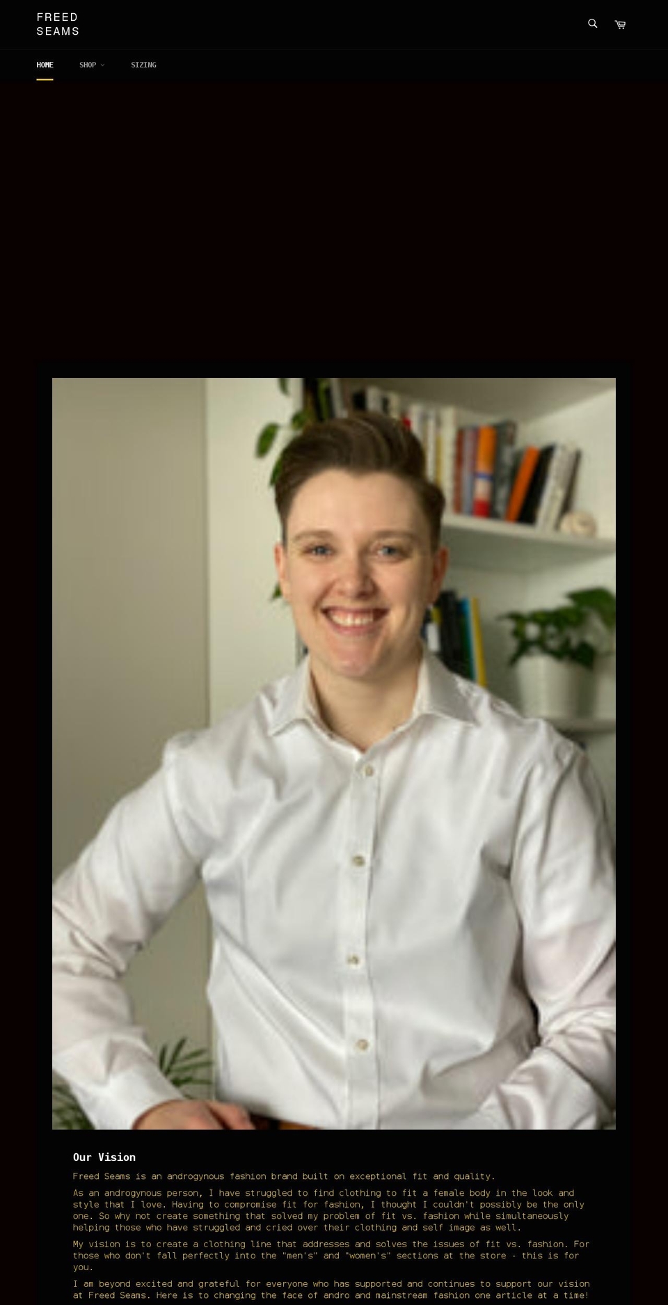 freedseams.com shopify website screenshot