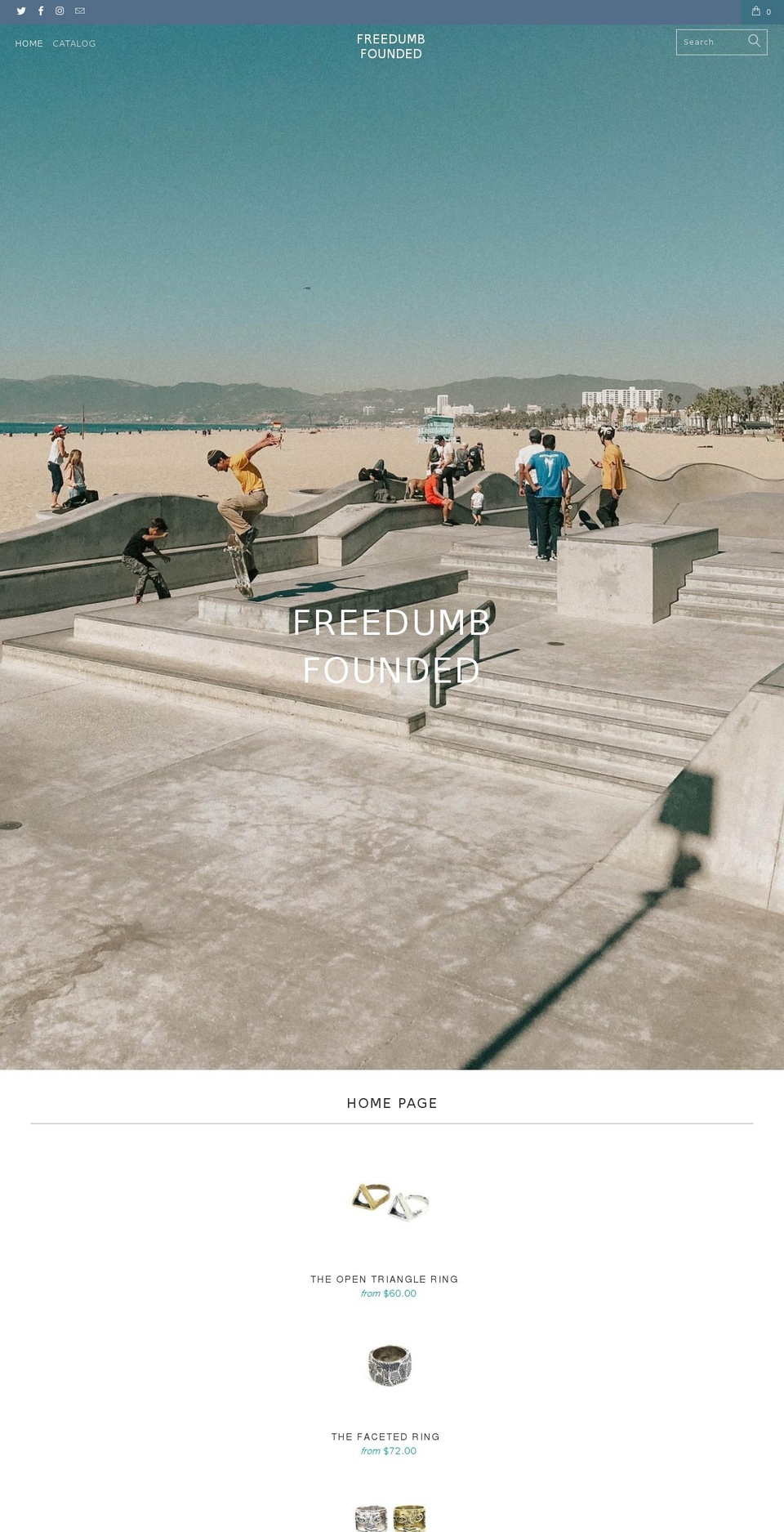 freedumbfounded.com shopify website screenshot