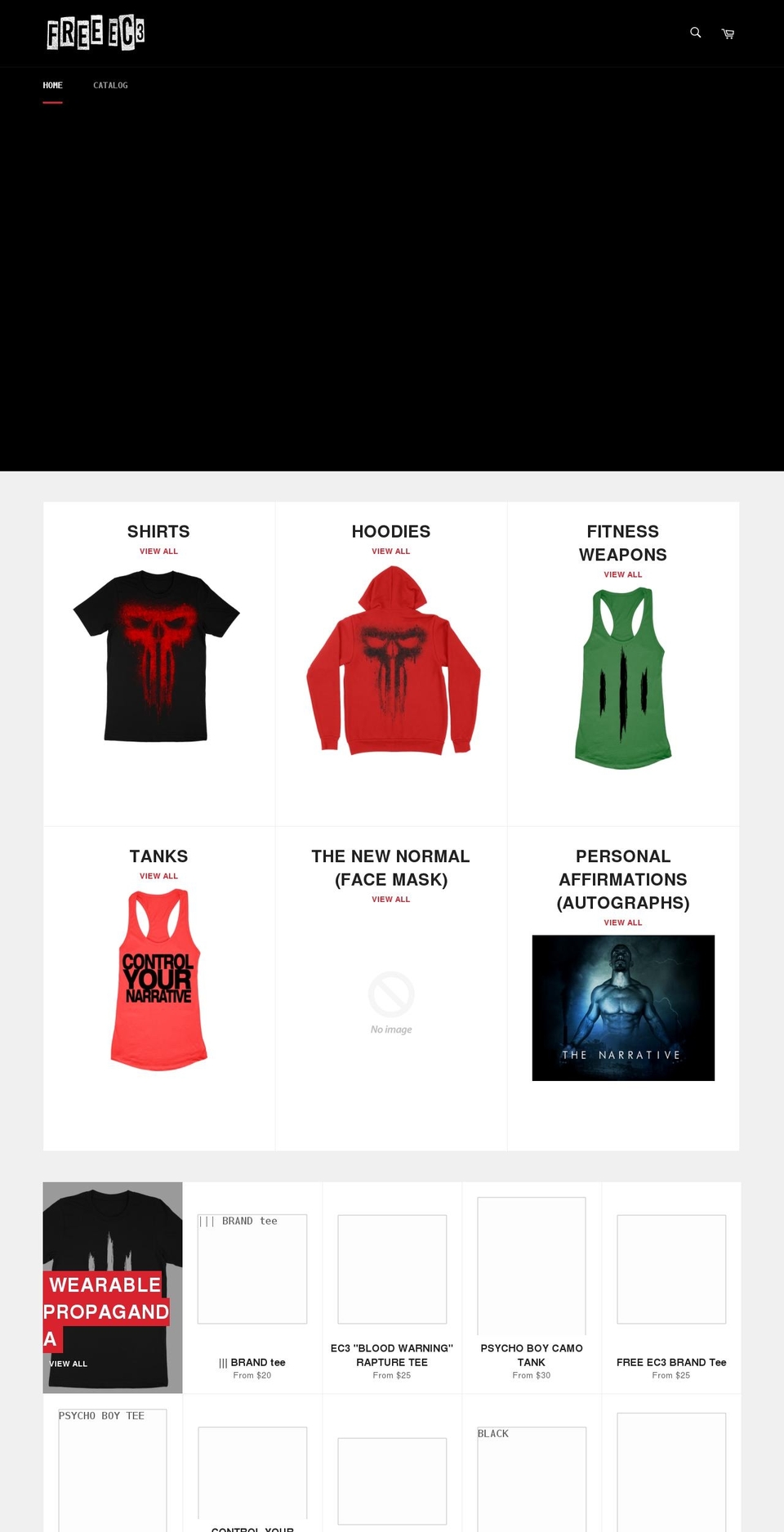 freeec3.myshopify.com shopify website screenshot
