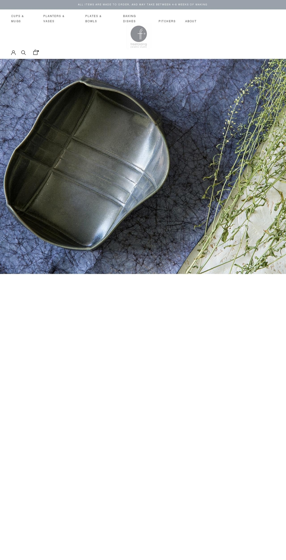 freefoldingceramic.com — Shopify storefront screenshot