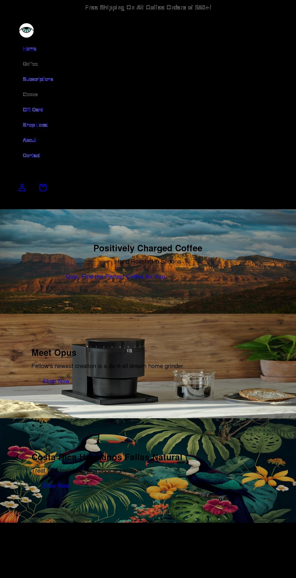 freeformcoffee.com shopify website screenshot