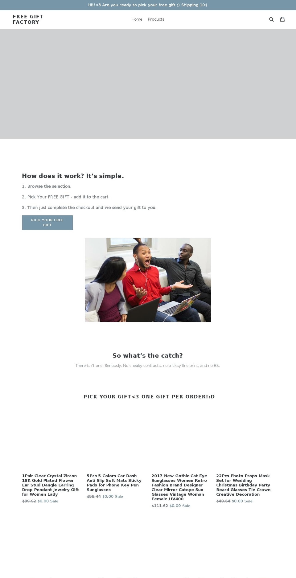 freegiftforyou.net shopify website screenshot