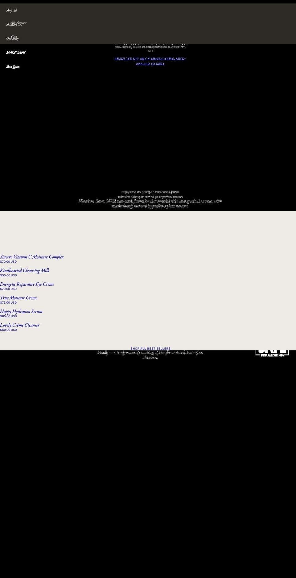 freegirlskincare.myshopify.com shopify website screenshot