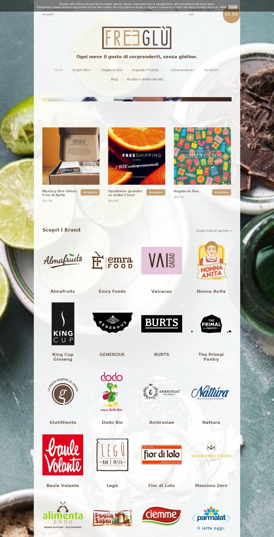 freeglubox.com shopify website screenshot