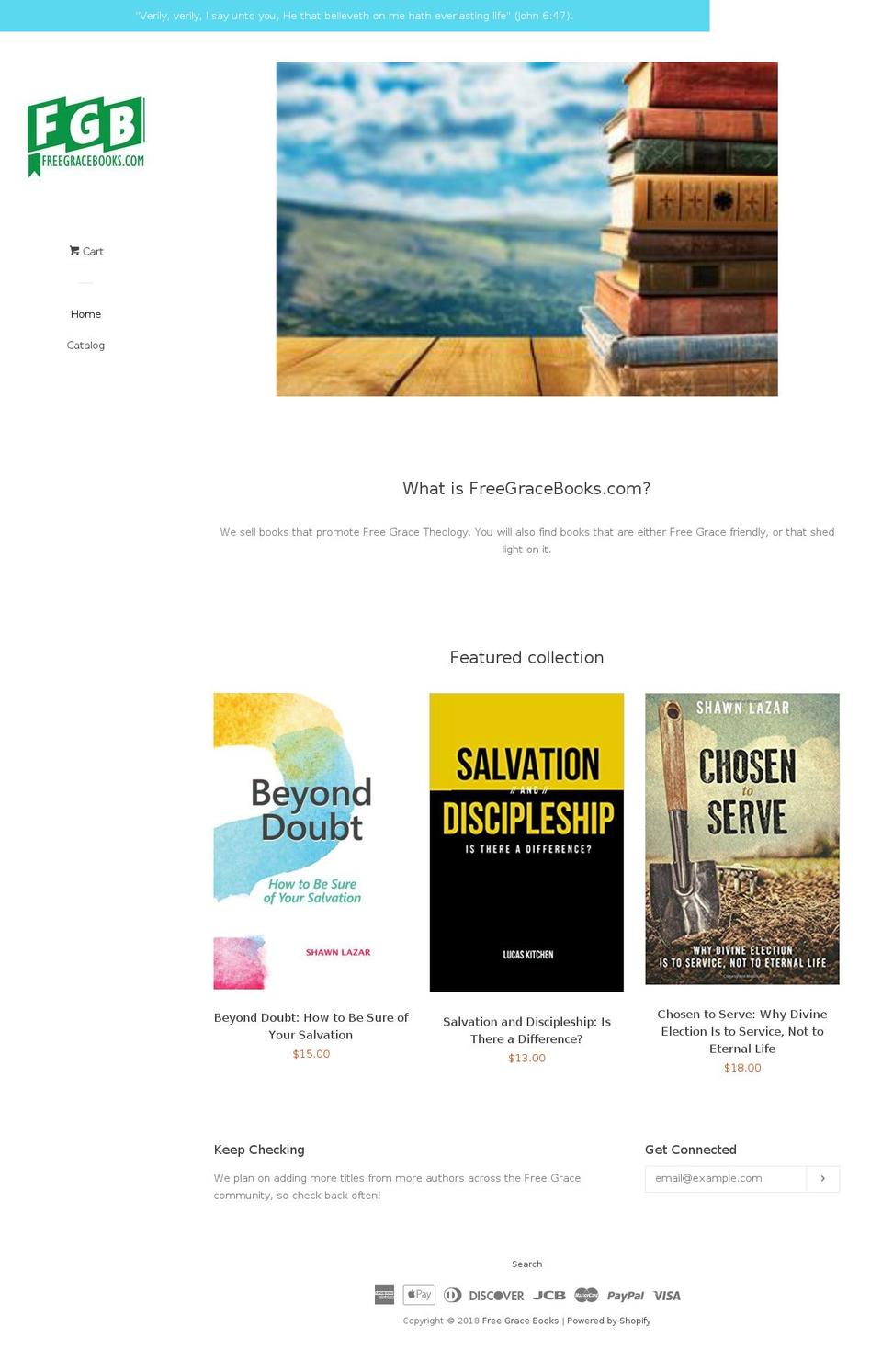 freegracebooks.com — Shopify storefront screenshot