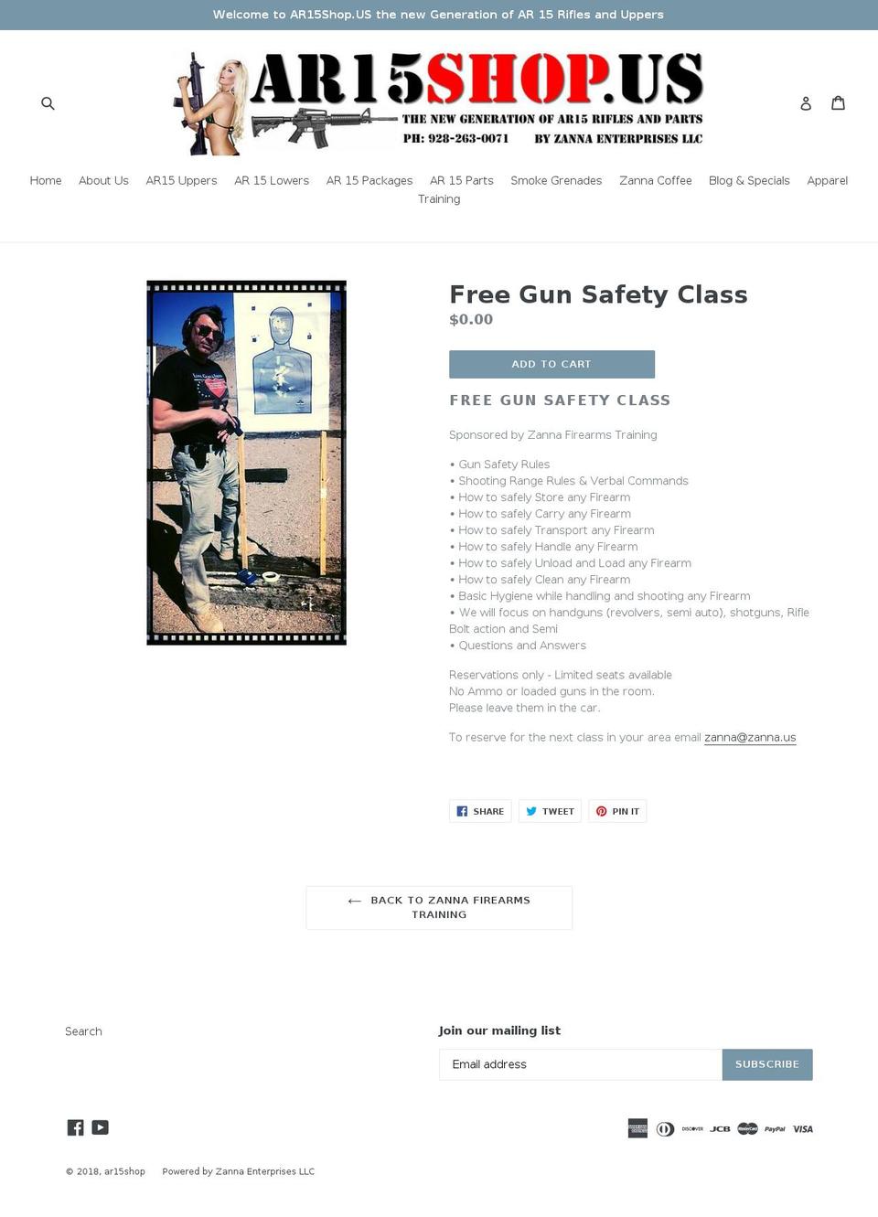freegunsafety.com — Shopify storefront screenshot