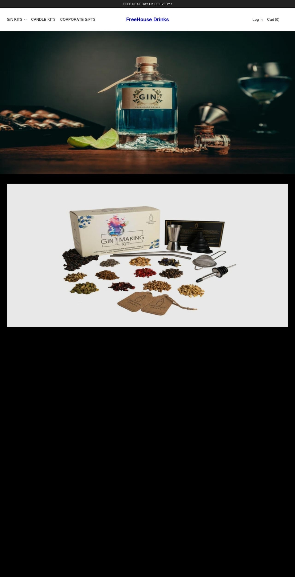 freehousedrinks.com shopify website screenshot