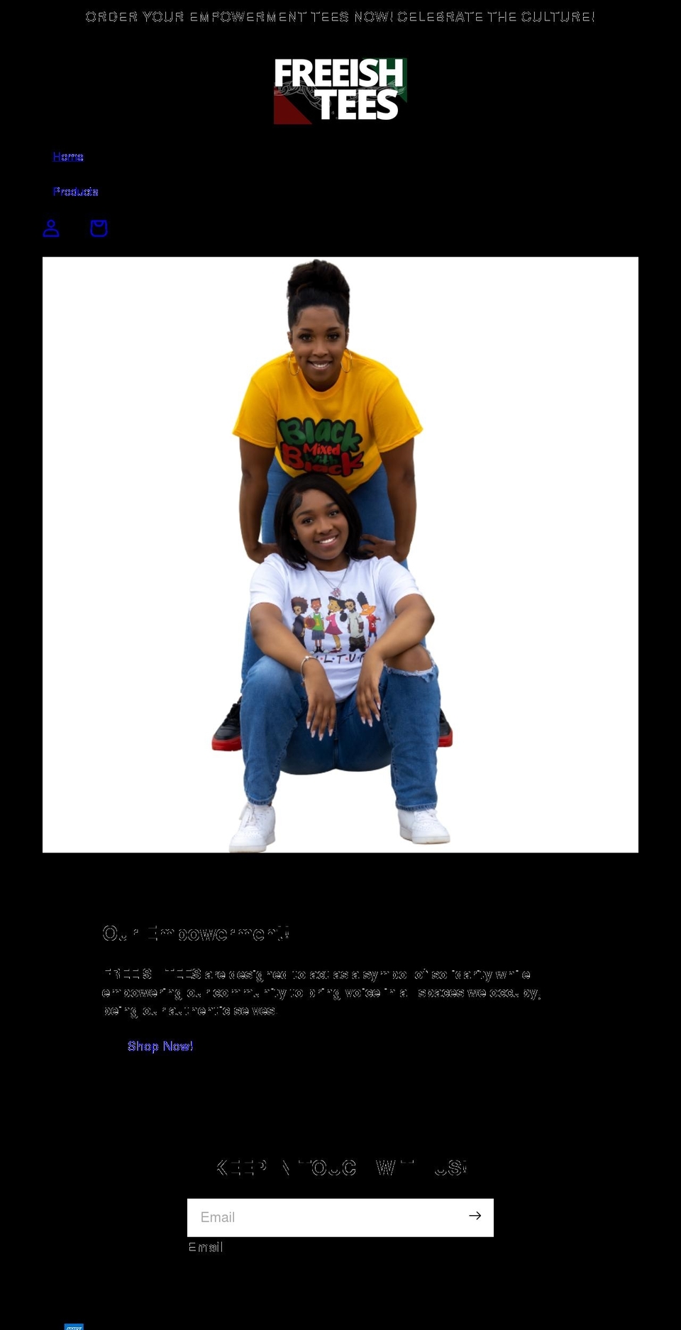 freeishtees.com shopify website screenshot