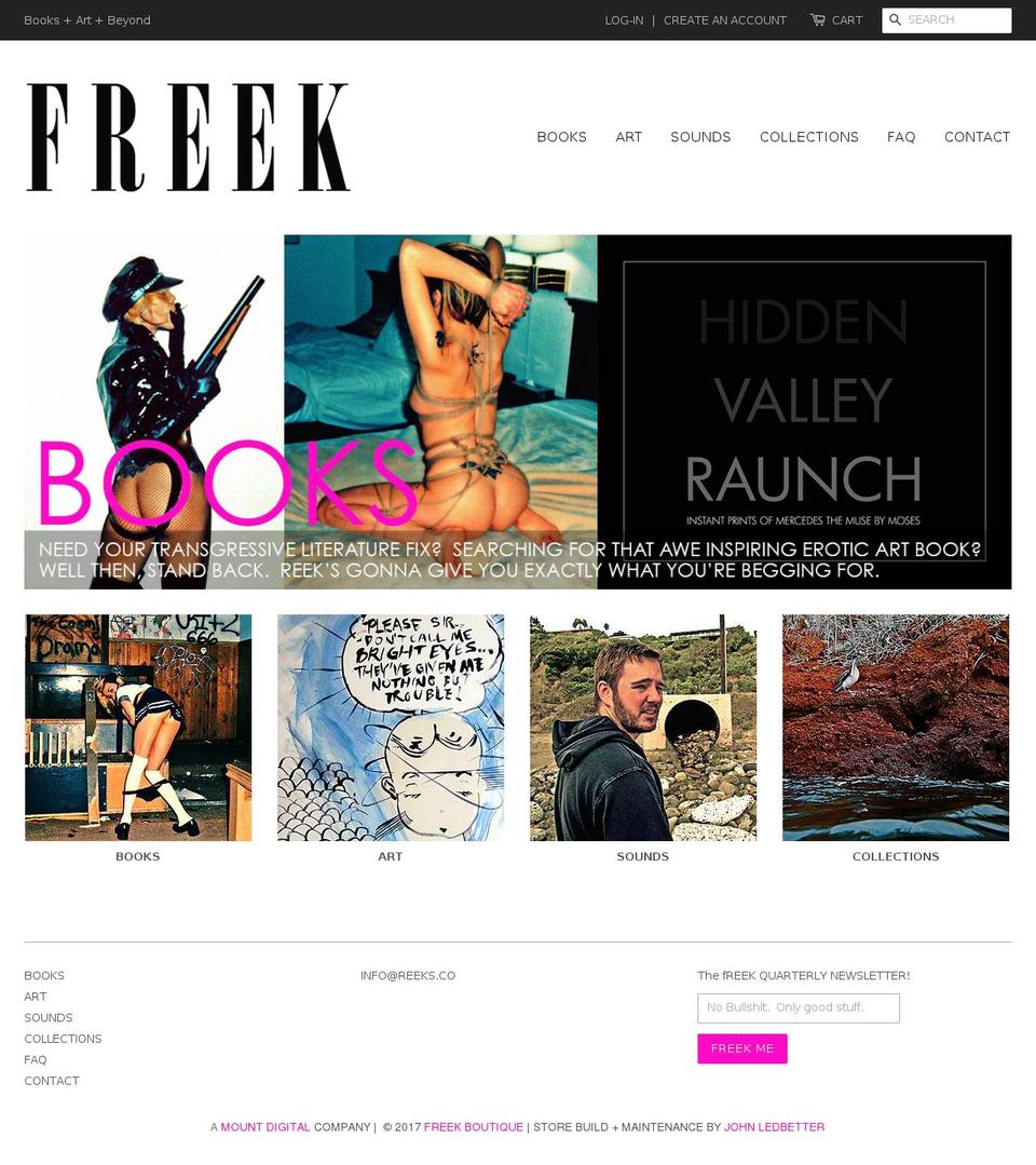 freek.boutique shopify website screenshot