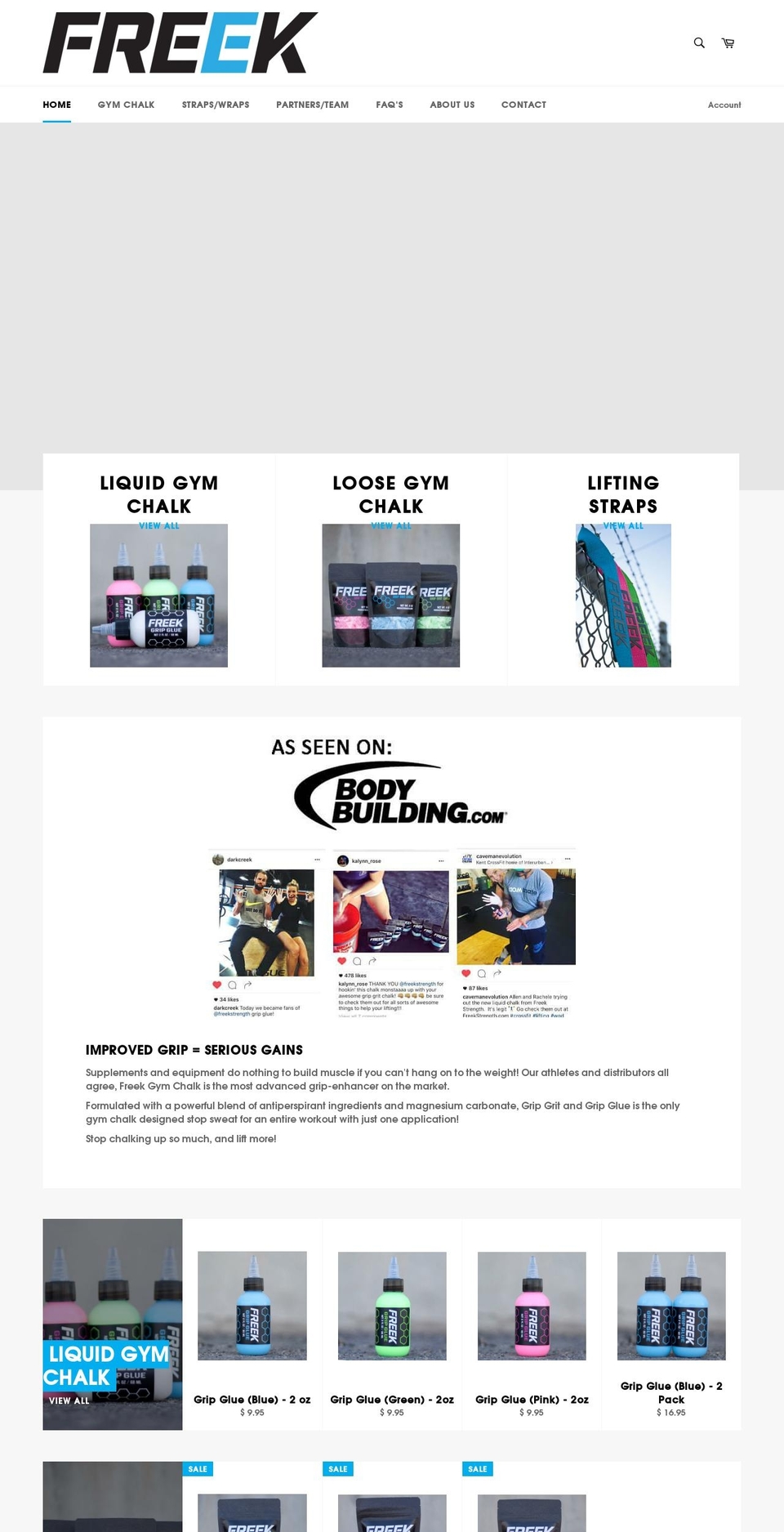 freekgear.com shopify website screenshot