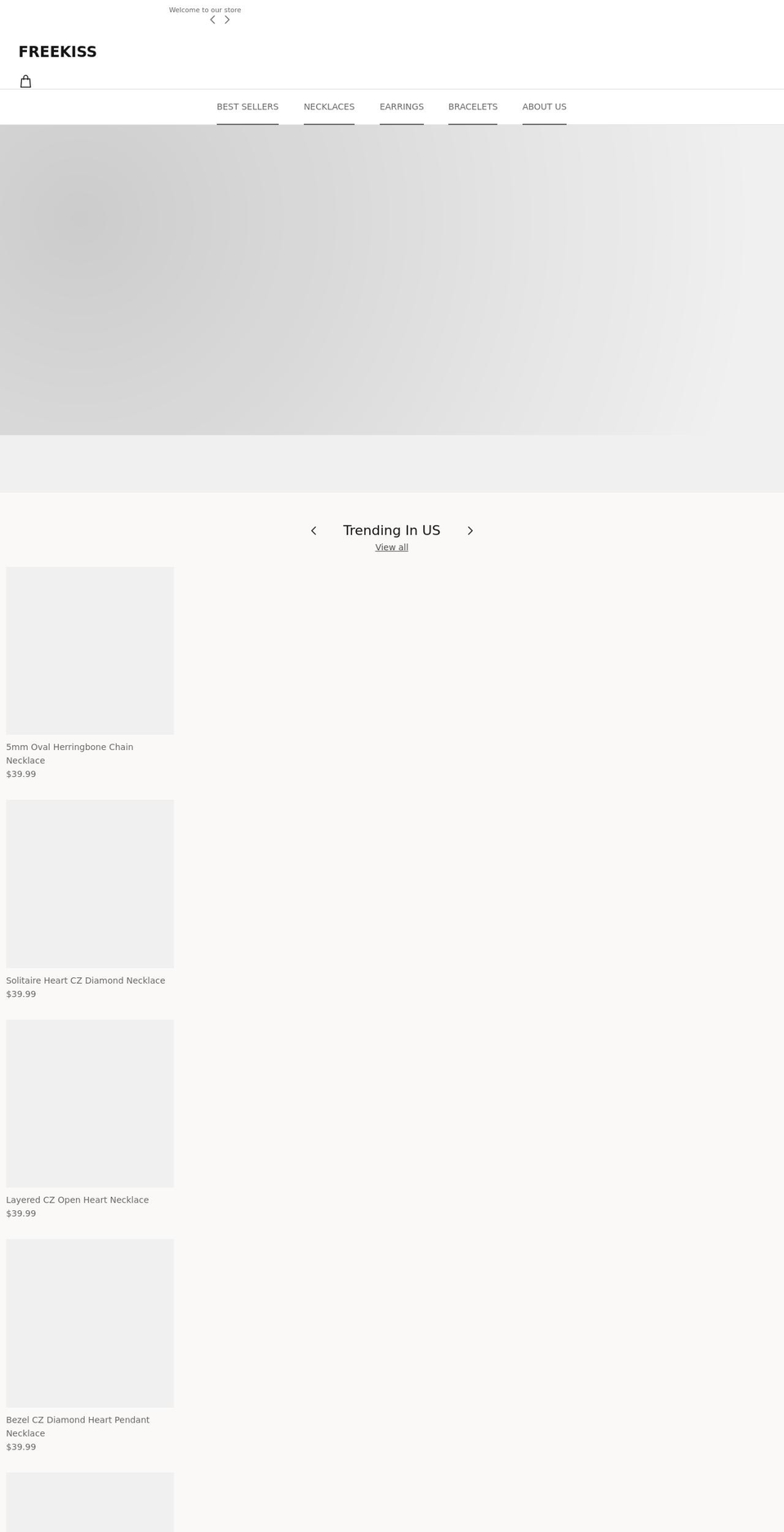 freekiss.com shopify website screenshot