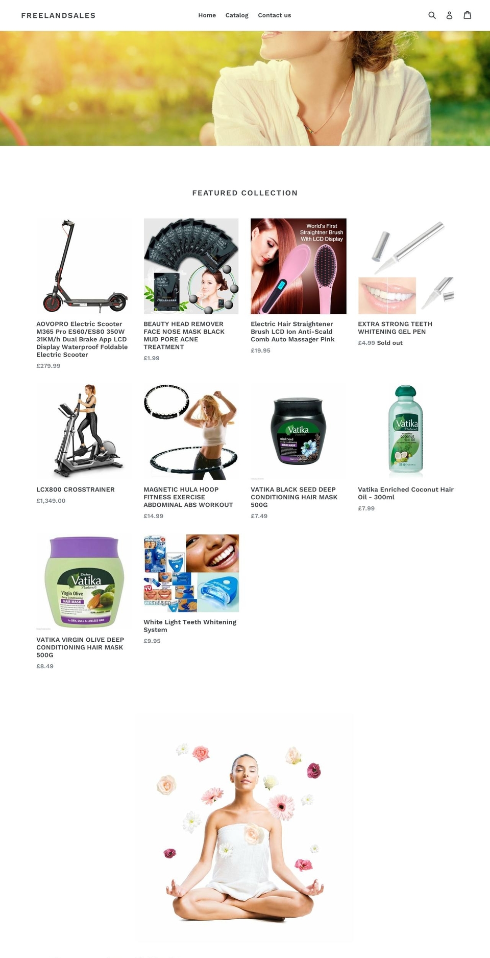 freelandsales.co.uk shopify website screenshot