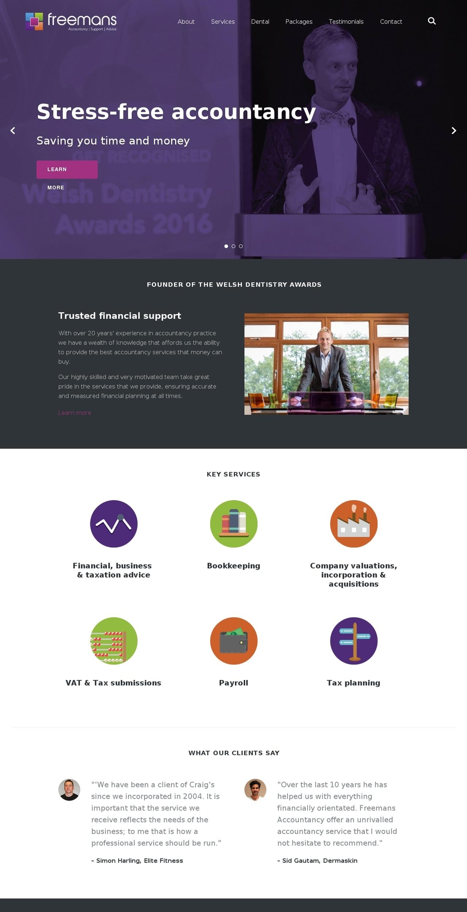 freemansaccountancy.com shopify website screenshot