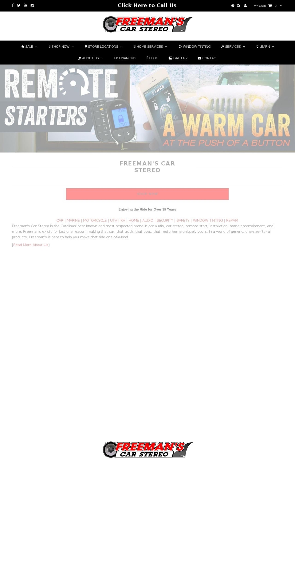 freemansstereo.net shopify website screenshot